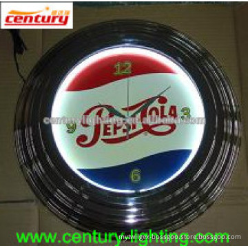 pepsi neon clock